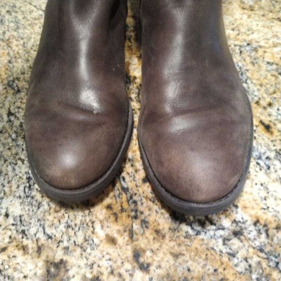 Coach Easton Classic Equestrian Tall Riding Boots Chestnut Brown Leather Size 6B - Picture 11 of 13
